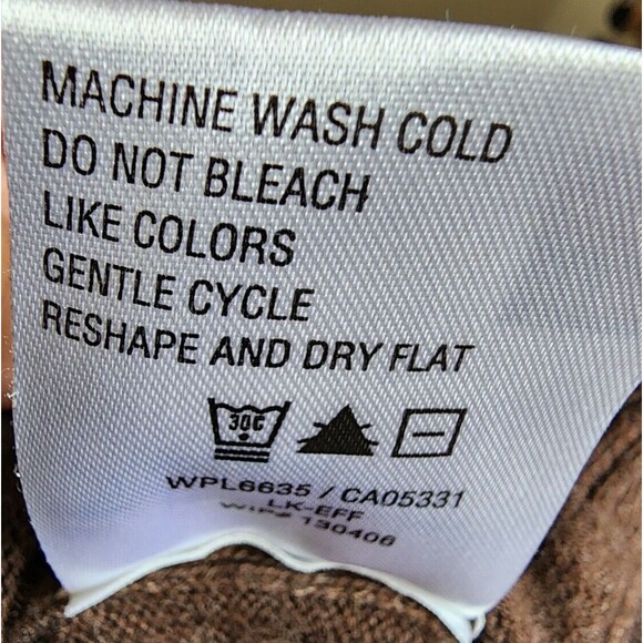 Woolrich Mens Sweater Size Small Brown 1/4 Zip - Picture 8 of 9